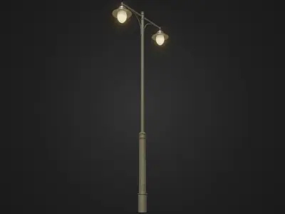 Street Light 23 Low-poly 3D model