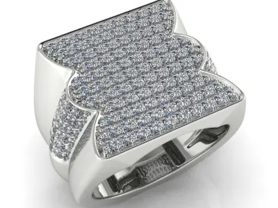 light weight gold diamond rings-C111116SKCH2026007-wt-20-25 3D print model