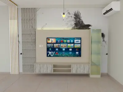 MODERN TV UNIT Free 3D model