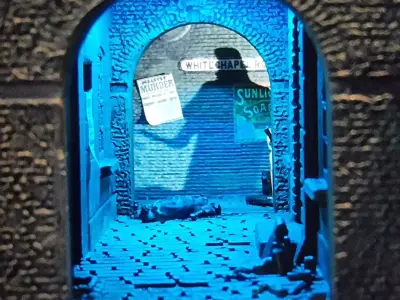 Jack the Ripper Book Nook 3D print model