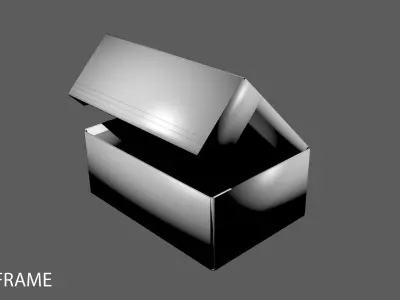Cardboard Box - Roll-End Tray 3D model