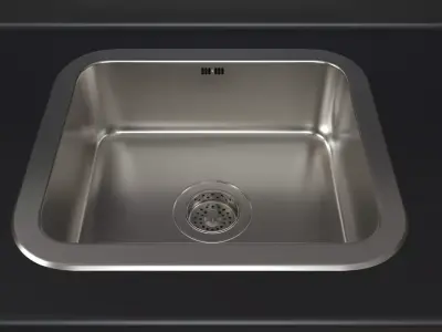 FYNDIG sink Ikea 46x40cm 3D model