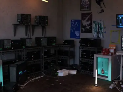 Hacker computer bedroom 3D model