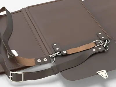  Retro Military Officer Tablet Case Opened Brown 