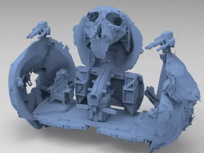 Nordor asteroid interior  3D model