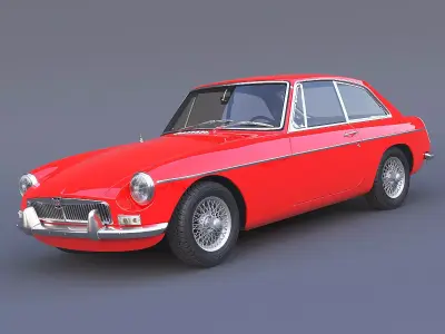 1965 MG MGB GT 3D model