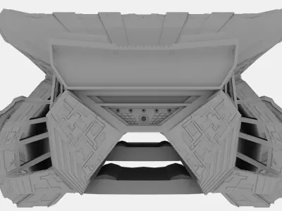 Sci-Fi Spaceship 3D model