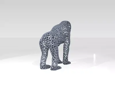 Monkey Voronoi 3D model