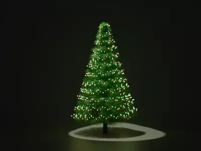 Christmas Tree  Low-poly 3D model