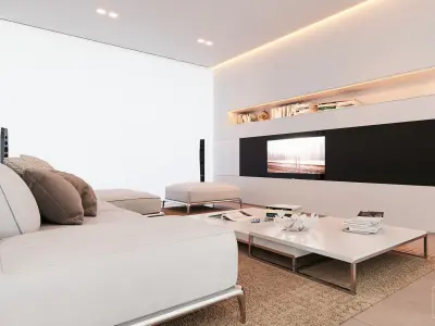 Modern Pool Villa V-ray 5 Cinema 4D 3D model