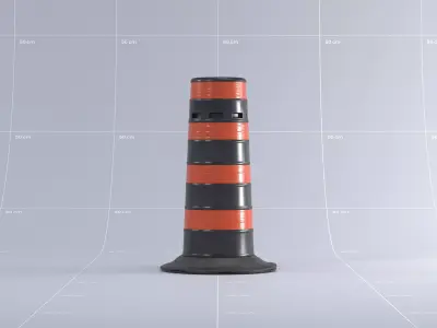 Toronto Safety Barrel 3D model