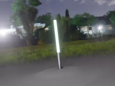 Low-Poly Basic Light Column 28 - Street Light Set-9 Low-poly 3D model