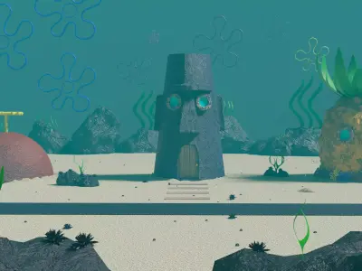 Spongebobs neighborhood 3D model