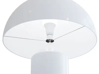 White Table Lamp 3D model