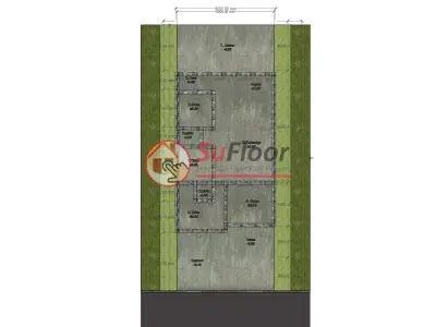 House 8x22m code 630 - Sketchup 3D model 3D model 3D model
