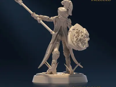 Undying Light Spearblade C Nude 3D print model