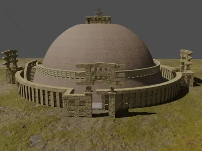 Sanchi Stupa - 3D model 3D model
