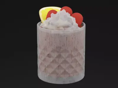 Crimson Chill Low-poly 3D model