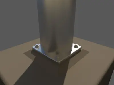 street decoration combo Low-poly 3D model