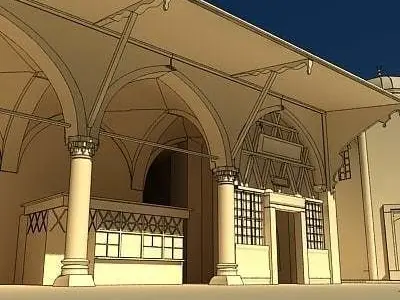 Mevlana Mosque 3D model