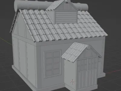 Small House Free low-poly 3D model