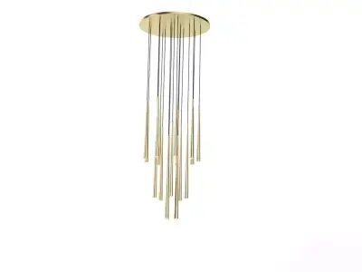 Restoration Hardware Aquitaine Round Contemporary Chandelier 3D model