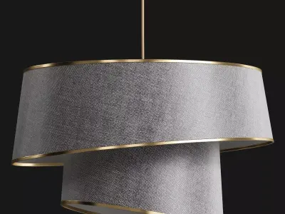 Glamorous Chandelier with Cotton Cap 3D model