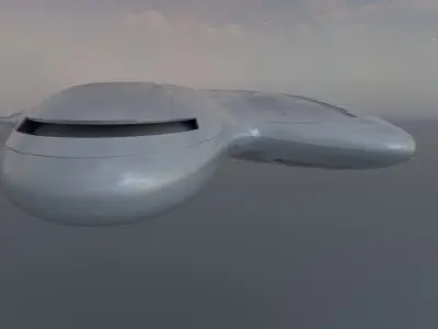Asimetric Spaceship 3D model