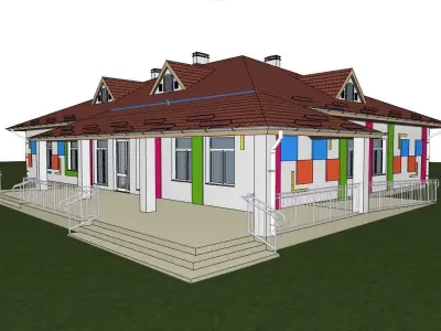 3D model of an orphanage 3D model