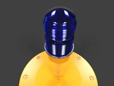 Runway Edge Light - High Poly 3D model