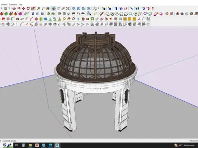Gazebo 3d model  3D model