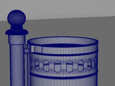 vienna public dustbin 3D model