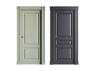 Modern entrance door 32 3D model