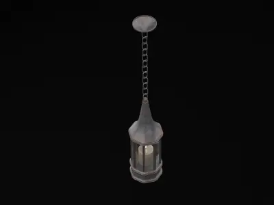 Hanged Pendant Light Low-poly 3D model