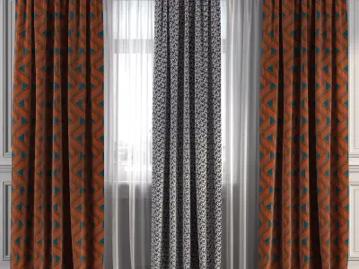 Curtain Set 200 3D model