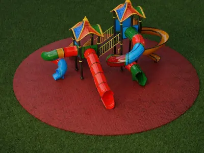 used childrens playground 3D model