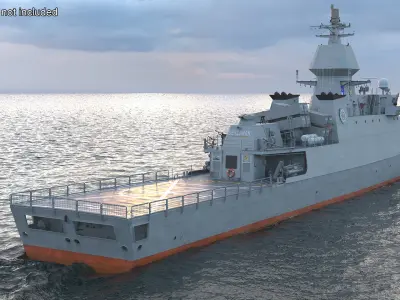  Iranian Destroyer Deylaman Rigged 