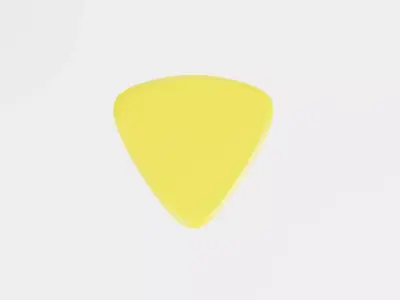 Pick Bass Guitar 3D model