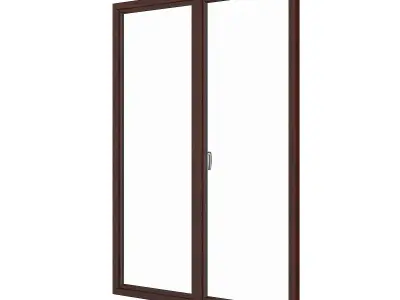 Wooden Window 06 3D model