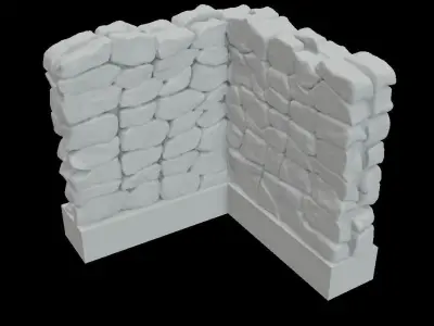 Kit dungeon floor and walls 3D print model