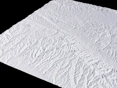 Shangzhou China City Landscape 3D Model 3D model