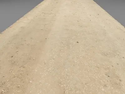Spring road raw scan 3D model