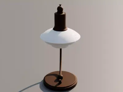 Table Copper Lamp 3D model