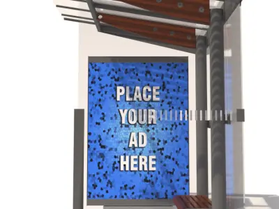 MMCite Regio 310b Bus Shelter 3D model