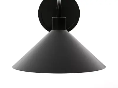 Andre Black Wall Sconce Light Low-poly 3D model
