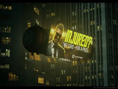 Cyberpunk Billboards Pack Vol 01 Low-poly 3D model