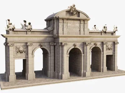 Puerta de Alcala Madrid Spain 3D model