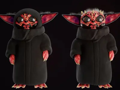 Darth Grogu Low-poly 3D model