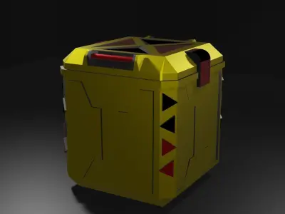 Sci-Fi Crate 3D model