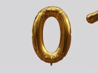 Balloon Letter and Number Kit 3D model